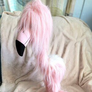 VTG Sunny & Co. Toys Pink Flamingo Marionette Puppet PLUSH FUZZY 2002